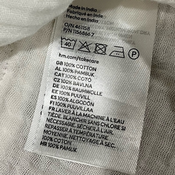 H&M White Textured Sleeveless Top – Size S - Picture 3 of 10